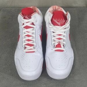 Nike Air Flight Lite Mid White University Red Sz 13 NIB Basketball Sneakers